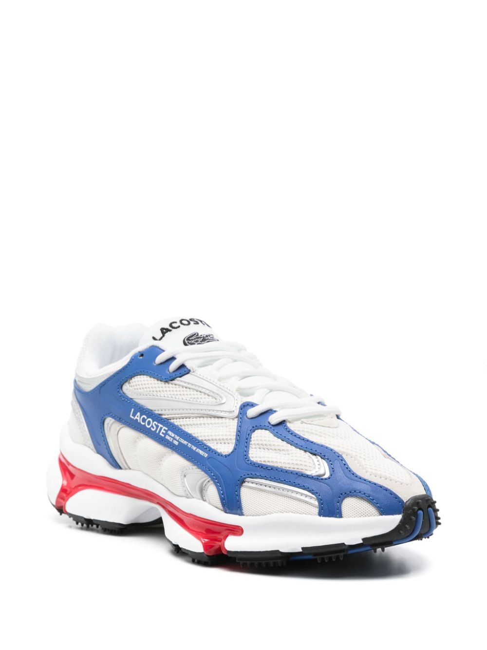 Maison-Kitsune Lacoste L003 2K24 logo-print Sneakers White Men Low-Tops