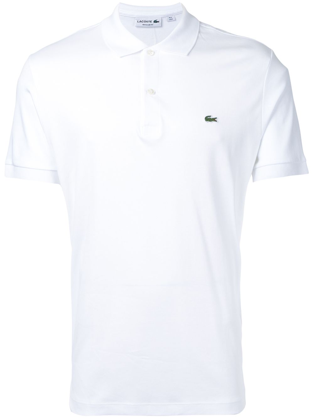 Maison-Kitsune Lacoste Logo Patch Polo Shirt White Men Polo Shirts