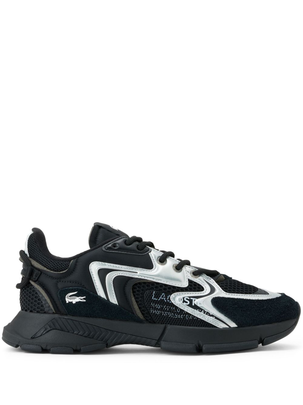 Maison-Kitsune Low-Tops Men Lacoste L003 Neo Panelled Sneakers Black