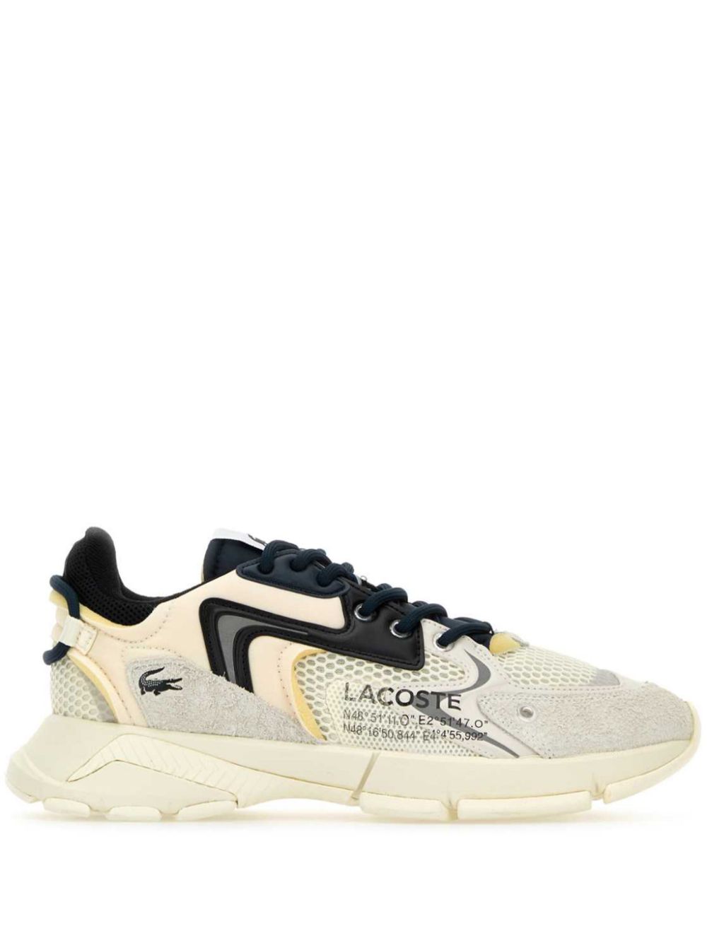 Men Low-Tops Maison-Kitsune Lacoste L003 Neo Sneakers Neutrals