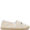 Maison-Kitsune Espadrilles Men Lacoste logo-print Espadrilles Neutrals