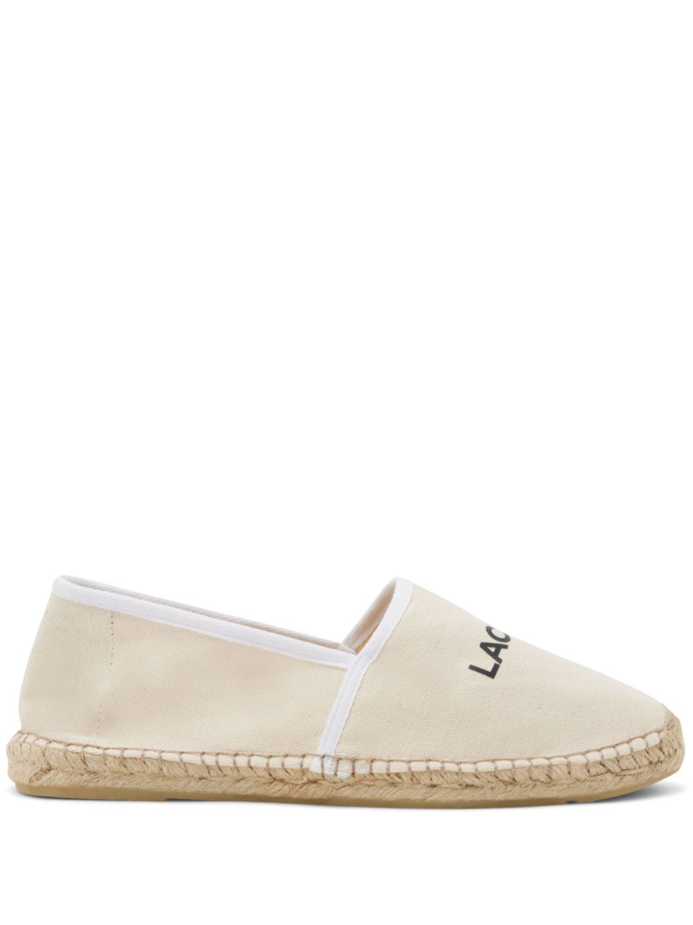 Maison-Kitsune Espadrilles Men Lacoste logo-print Espadrilles Neutrals