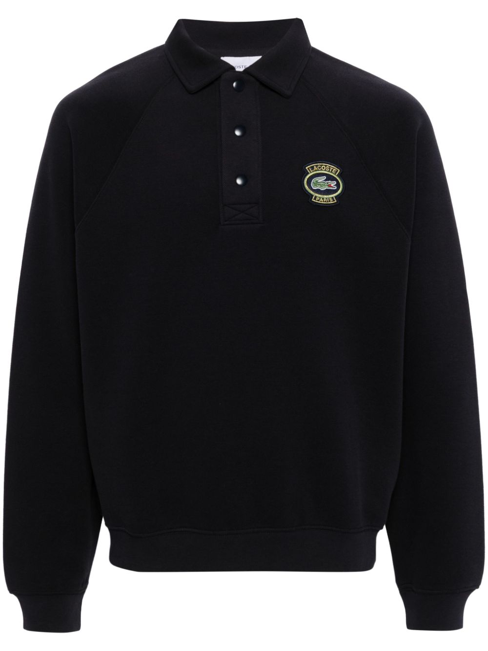 Maison-Kitsune Sweatshirts Men Lacoste logo-appliqué Sweatshirt Blue