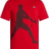 Lacoste x Novak Djokovic graphic-print T-shirt Red Men T-Shirts Maison-Kitsune