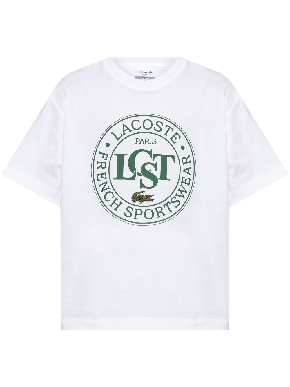 Men T-Shirts Maison-Kitsune Lacoste logo-print T-shirt White