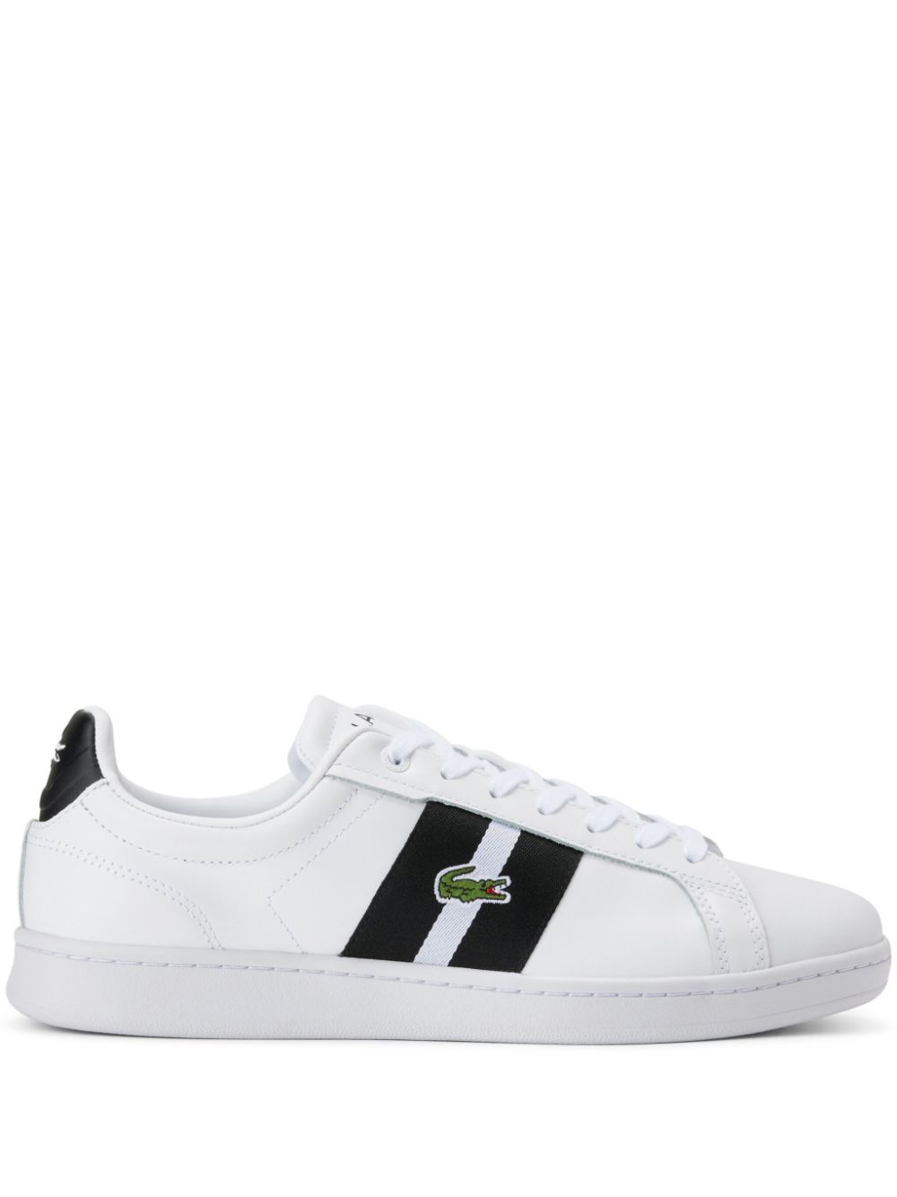 Men Low-Tops Maison-Kitsune Lacoste Carnaby Leather Sneakers White