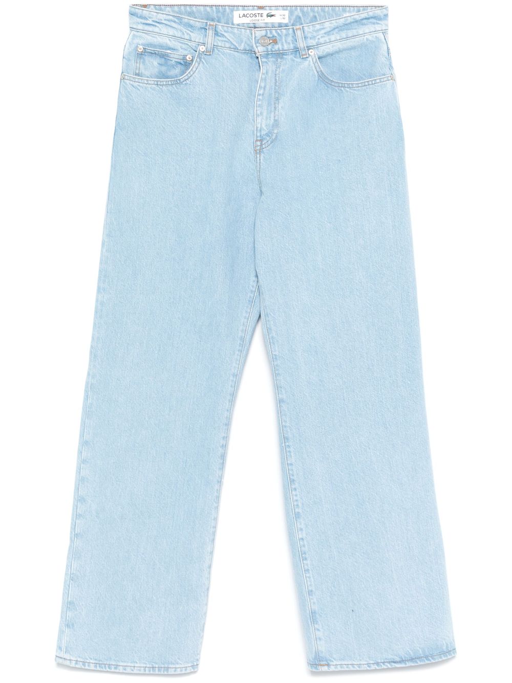 Maison-Kitsune Lacoste mid-rise straight-leg Jeans Blue Men Regular & Straight-Leg Jeans