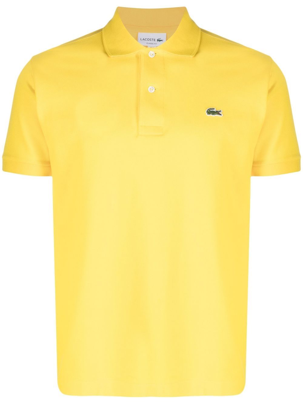 Lacoste L.12.12 logo-embroidered Polo Shirt Yellow Men Polo Shirts Maison-Kitsune