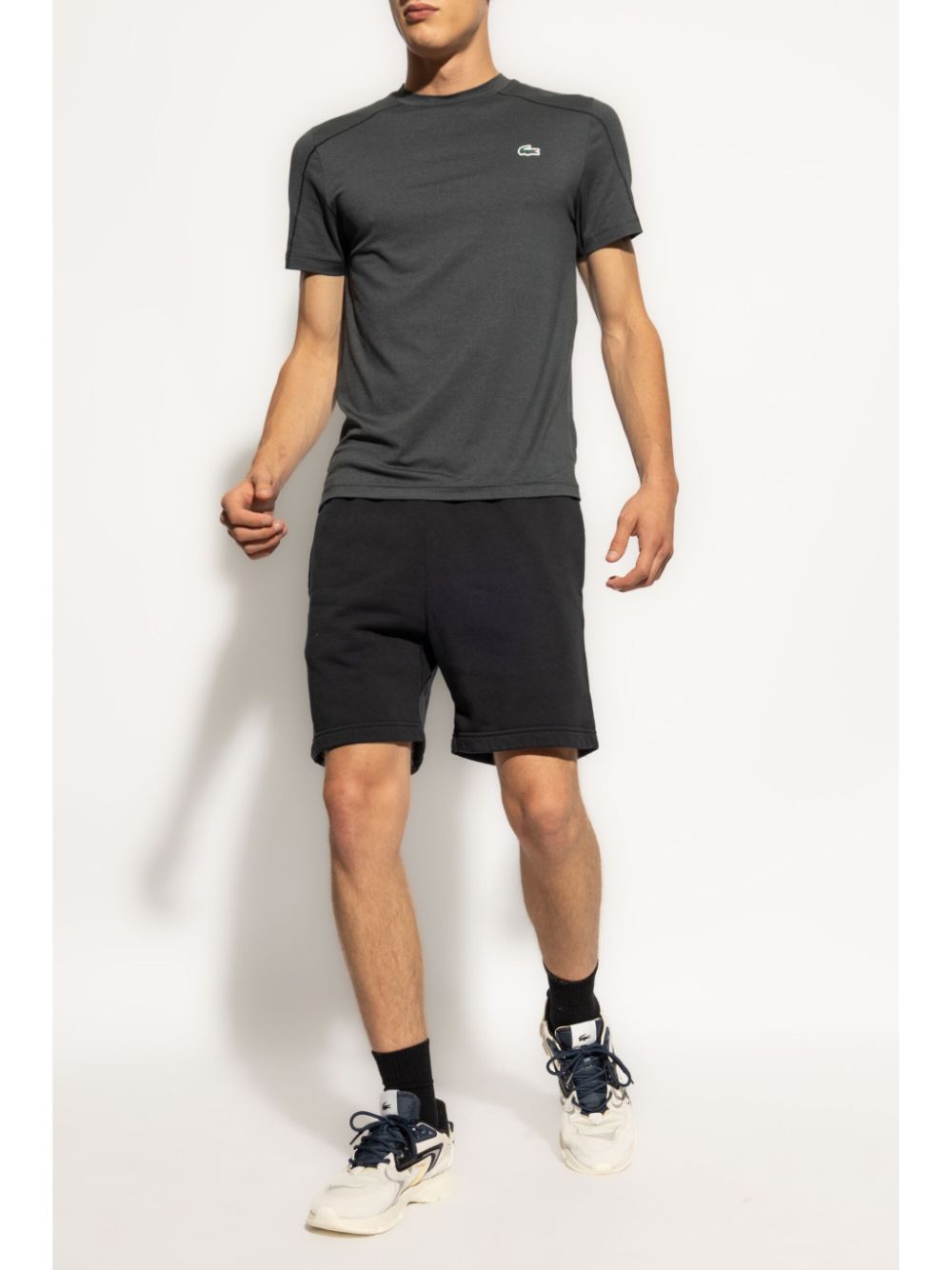 Men T-Shirts Maison-Kitsune Lacoste Stretch Short Sleeve t-shirt Green