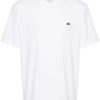 Lacoste logo-patch Cotton T-shirt White Men T-Shirts Maison-Kitsune