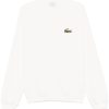 Lacoste logo-patch Sweatshirt White Maison-Kitsune Men Sweatshirts