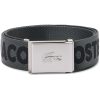 Maison-Kitsune Lacoste logo-jacquard Belt Grey Men Belts