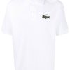 Lacoste embroidered-logo short-sleeve Polo Shirt White Maison-Kitsune Men Polo Shirts