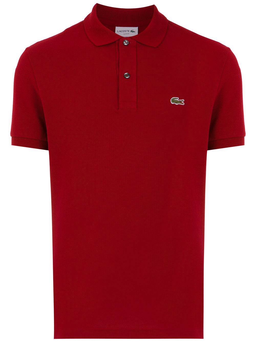 Lacoste Logo Patch Polo Shirt Red Men Polo Shirts Maison-Kitsune