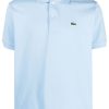 Maison-Kitsune Polo Shirts Men Lacoste logo-patch Polo Shirt Blue