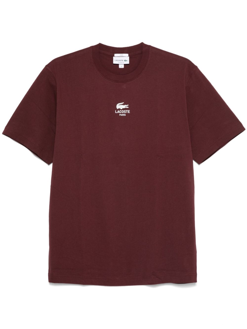 Men T-Shirts Maison-Kitsune Lacoste logo-print T-shirt Red