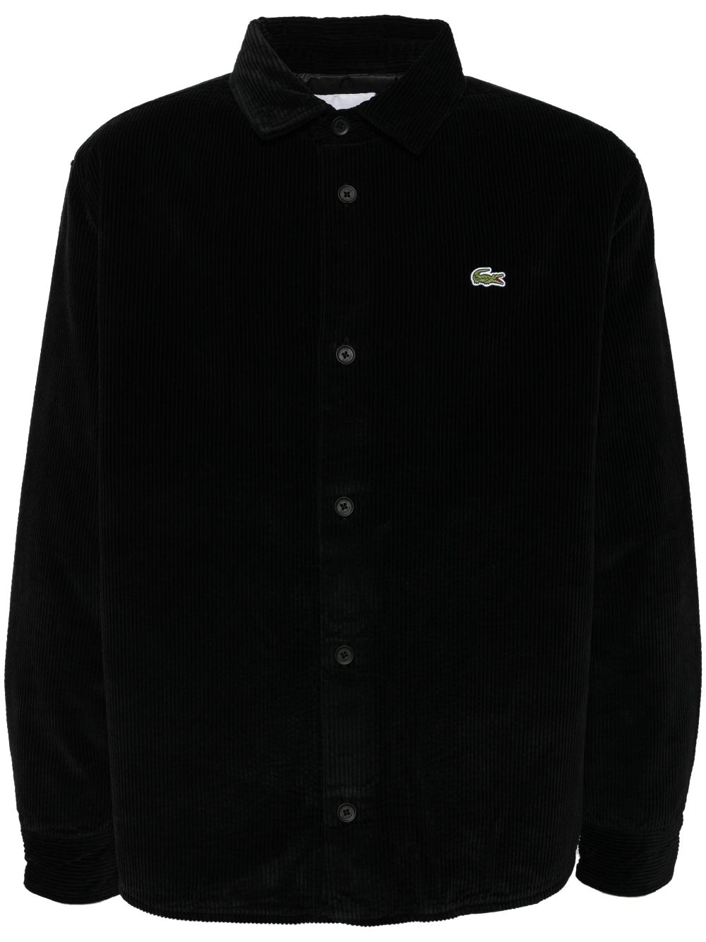 Maison-Kitsune Shirt Jackets Men Lacoste Oversized Corduroy Jacket Black