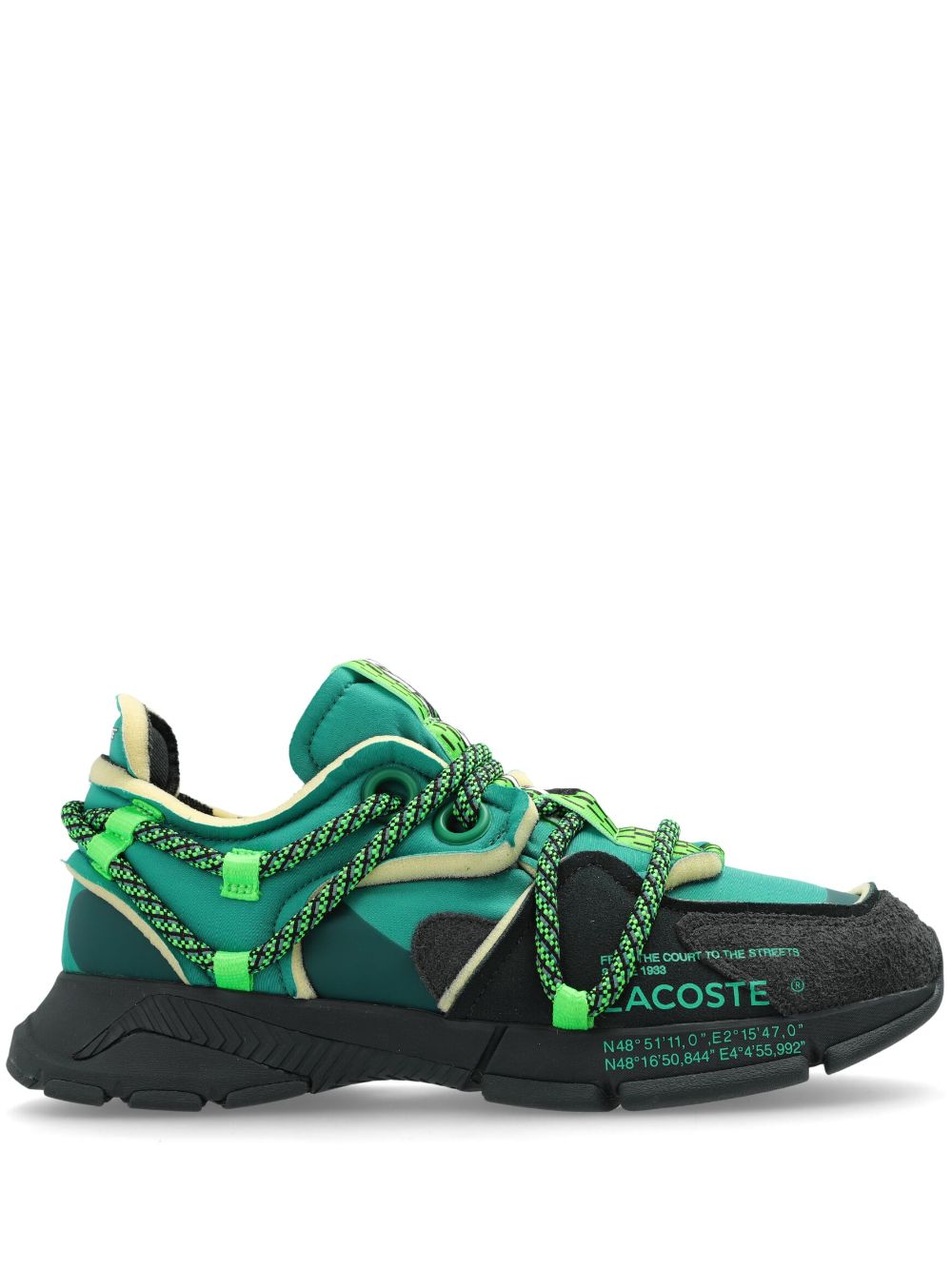 Lacoste L003 Runway Sneakers Green Men Low-Tops Maison-Kitsune