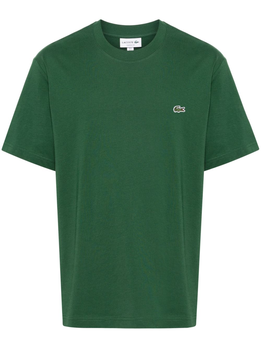 Lacoste logo-patch Cotton T-shirt Green Men T-Shirts Maison-Kitsune