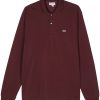 Lacoste crocodile-patch Polo Shirt Red Men Polo Shirts Maison-Kitsune