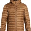 Maison-Kitsune Down Jackets Men Lacoste Padded Jacket Brown