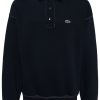 Maison-Kitsune Polo Shirts Men Lacoste Loose Fit Polo Shirt Blue