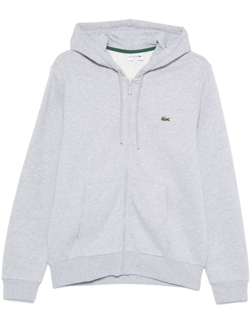 Maison-Kitsune Hoodies Men Lacoste logo-patch Hoodie Grey