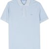 Maison-Kitsune Lacoste logo-patch Piqué Polo Shirt Blue Men Polo Shirts