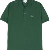 Maison-Kitsune Lacoste logo-patch short-sleeve Polo Shirt Green Men Polo Shirts