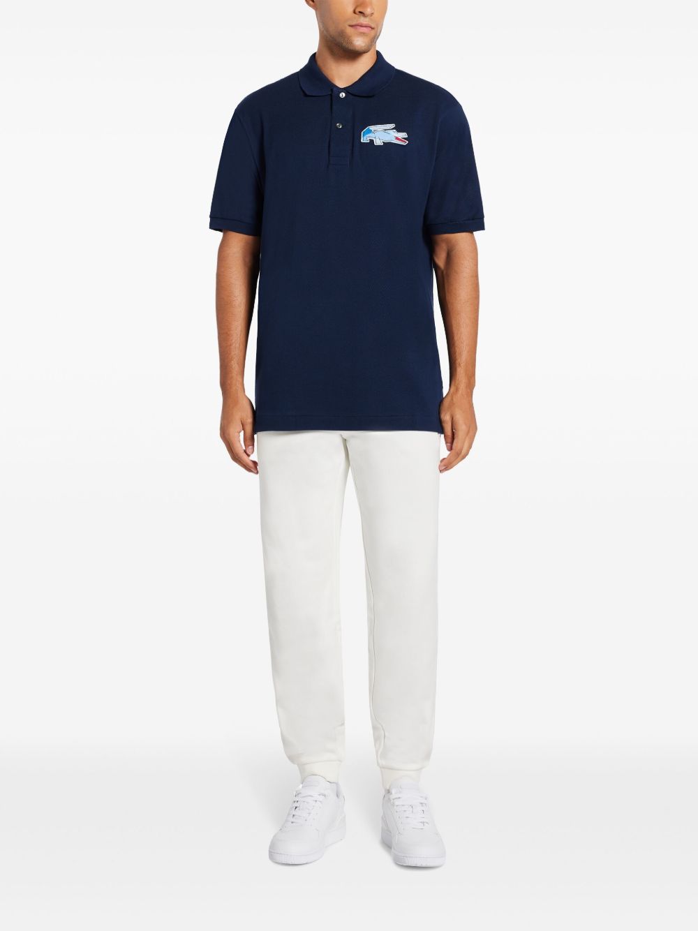 Lacoste Original L.12.12 Polo Shirt Blue Maison-Kitsune Men Polo Shirts