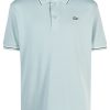 Maison-Kitsune Polo Shirts Men Lacoste x Le FLEUR Cotton Polo Shirt Grey