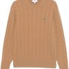 Lacoste cable-knit Sweater Neutrals Maison-Kitsune Men Knitted Sweaters