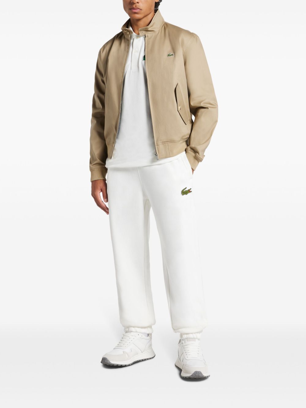 Men Performance Track Pants Maison-Kitsune Lacoste logo-appliqué Track Pants White