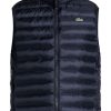 Men Waistcoats & Gilets Maison-Kitsune Lacoste Padded Gilet Blue
