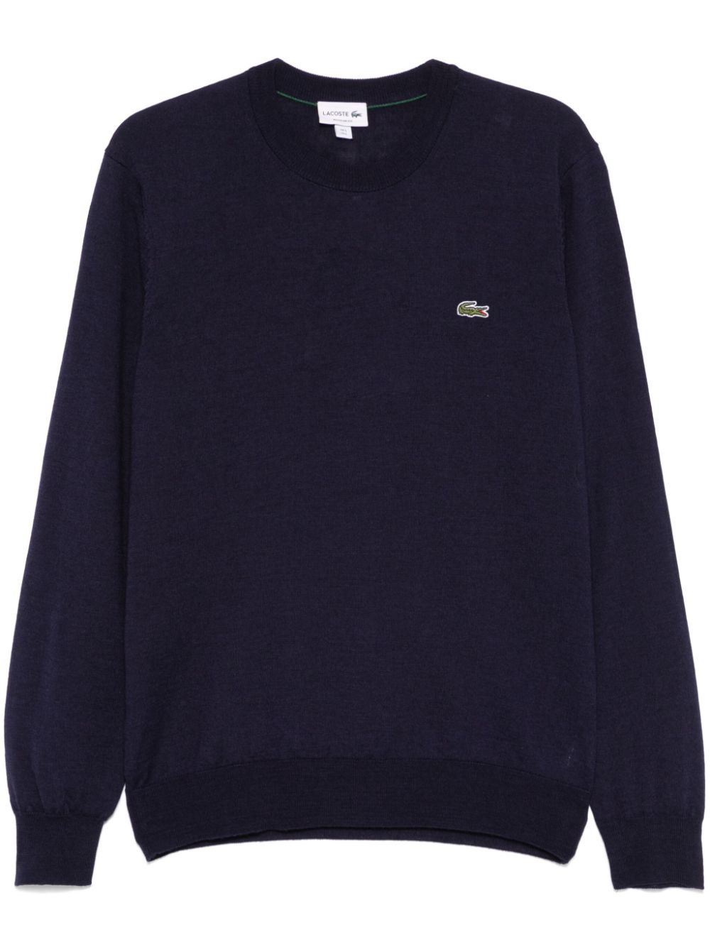 Lacoste logo-embroidered Sweater Blue Men Knitted Sweaters Maison-Kitsune