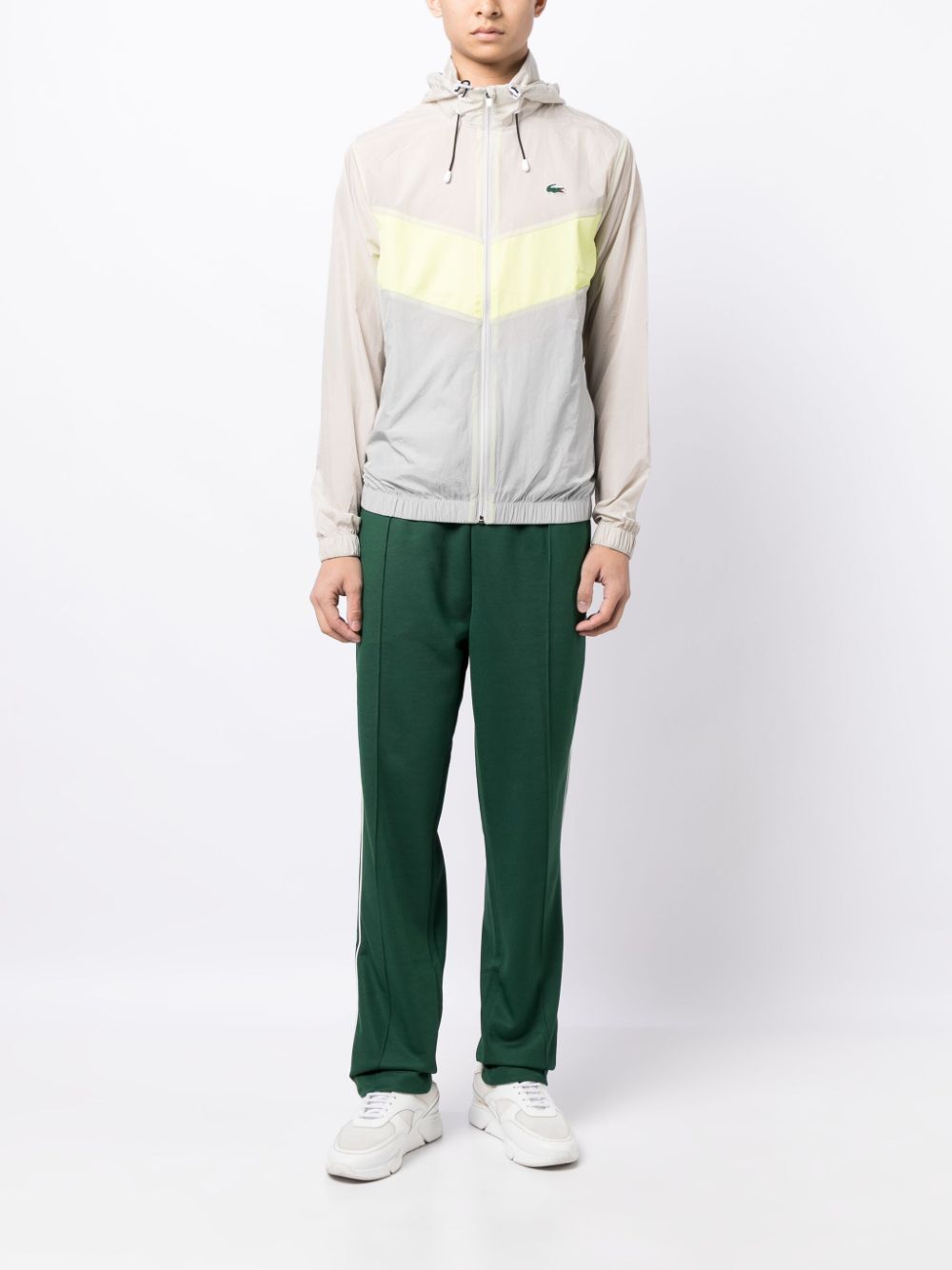 Men Sport Jackets & Windbreakers Maison-Kitsune Lacoste Packaway logo-embroidered Bomber Jacket Yellow