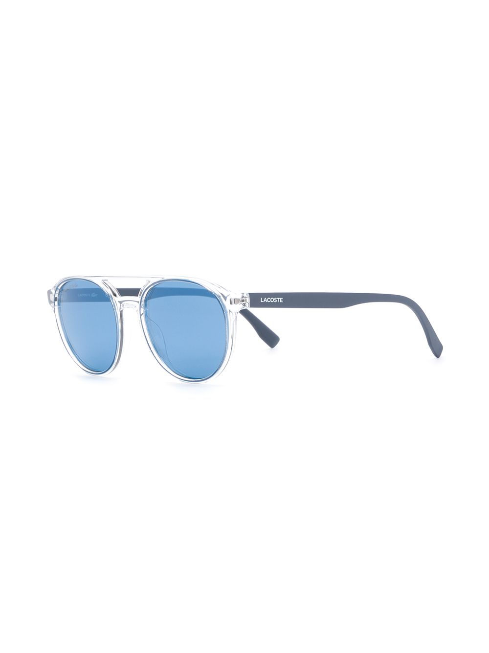 Lacoste L881S Round Tinted Sunglasses White Men Sunglasses Maison-Kitsune