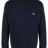 Lacoste Crocodile logo-patch zip-up Sweatshirt Blue Men Sweatshirts Maison-Kitsune