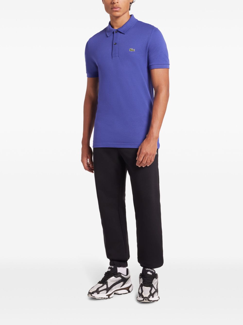 Lacoste Original Polo Shirt Purple Maison-Kitsune Men Polo Shirts
