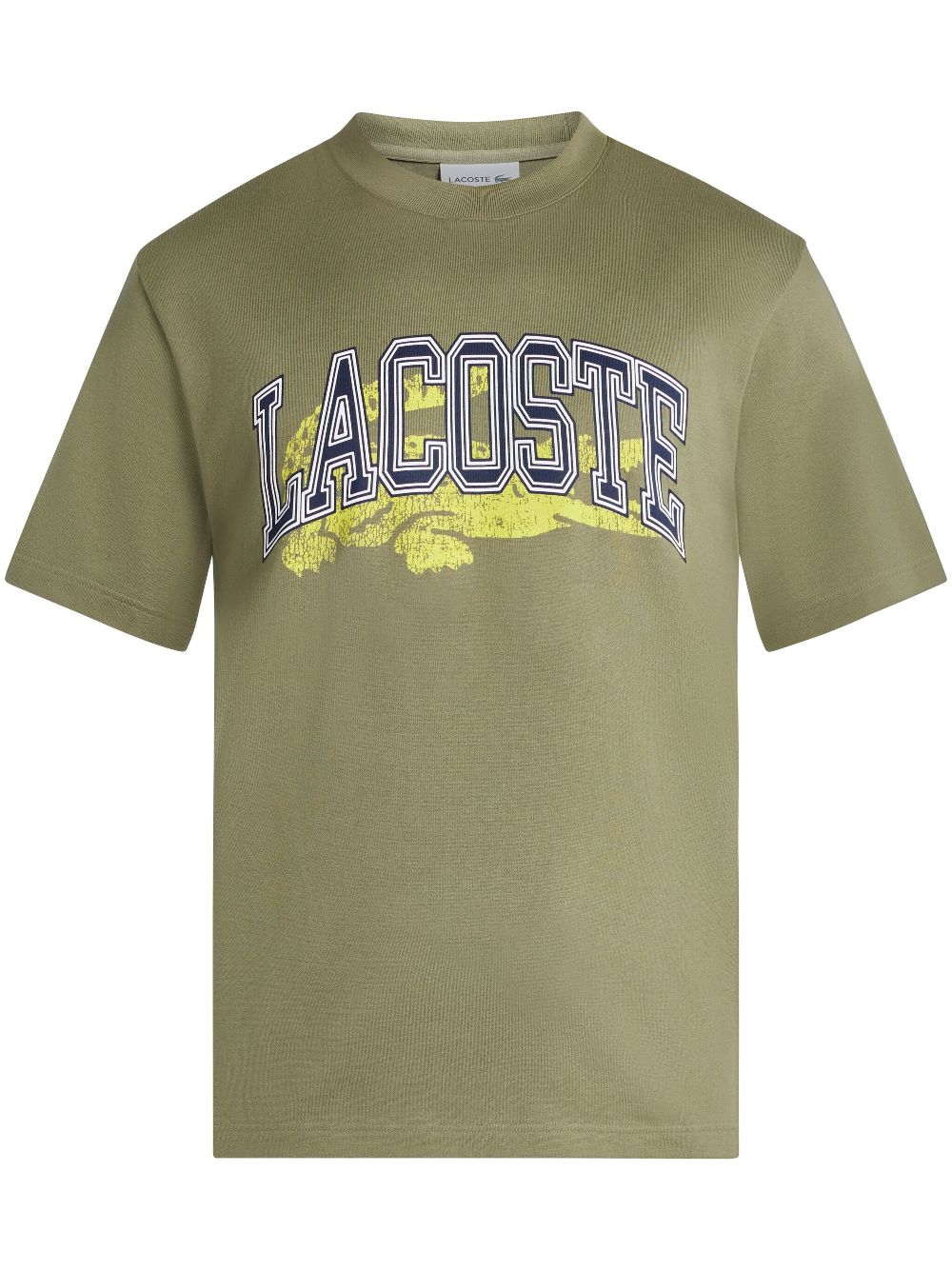 Lacoste Jersey Cotton T-shirt Green Maison-Kitsune Men T-Shirts