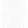 Men Shirts Maison-Kitsune Lacoste logo-embroidered long-sleeve Cotton Shirt White