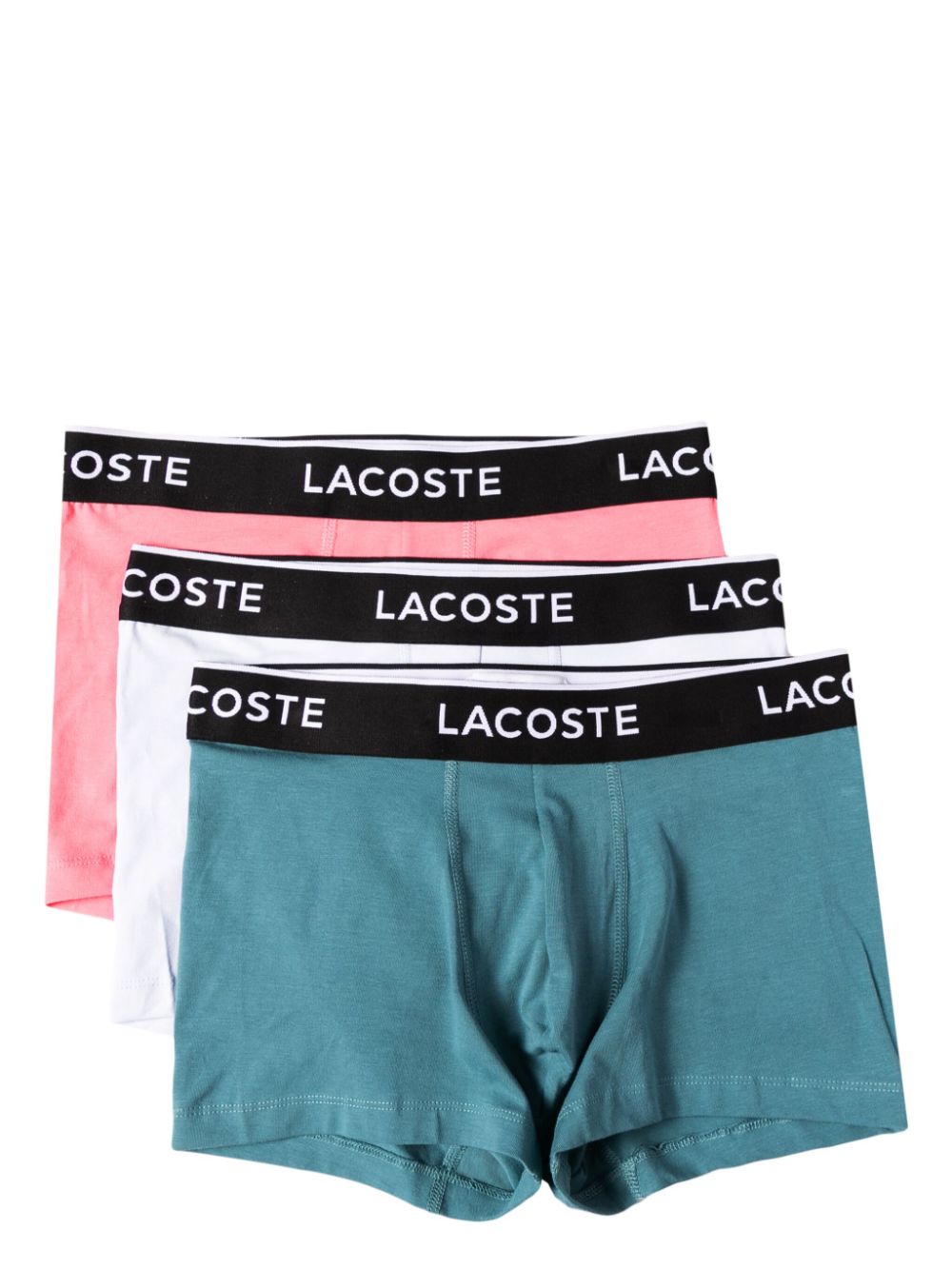 Lacoste logo-band three-piece Boxer Set Blue Maison-Kitsune Men Briefs & Boxers