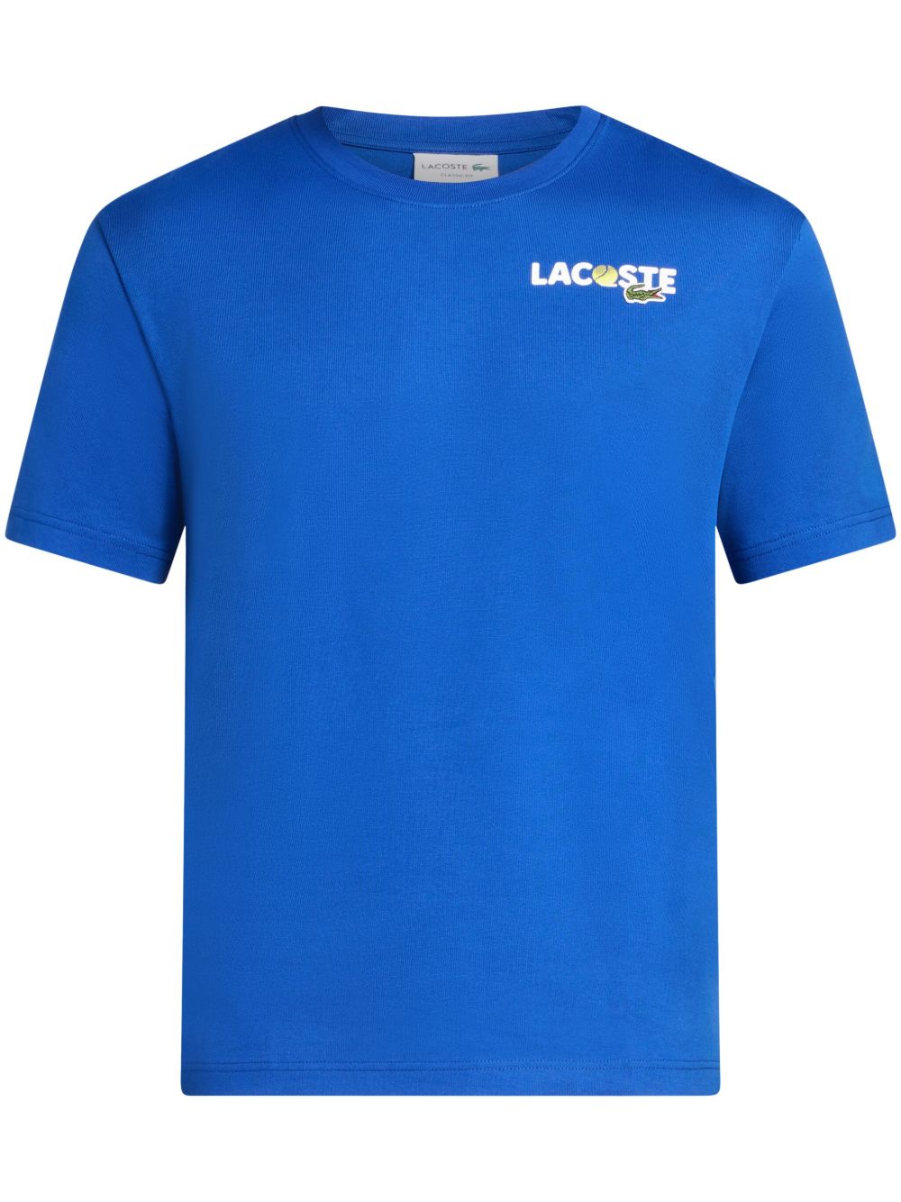 Maison-Kitsune Lacoste graphic-print Cotton T-shirt Blue Men T-Shirts