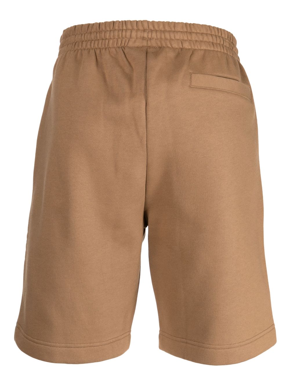 Men Bermuda Shorts Maison-Kitsune Lacoste logo-embroidered Jersey Shorts Brown