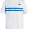 Lacoste logo-appliqué Organic Cotton T-shirt White Maison-Kitsune Men T-Shirts