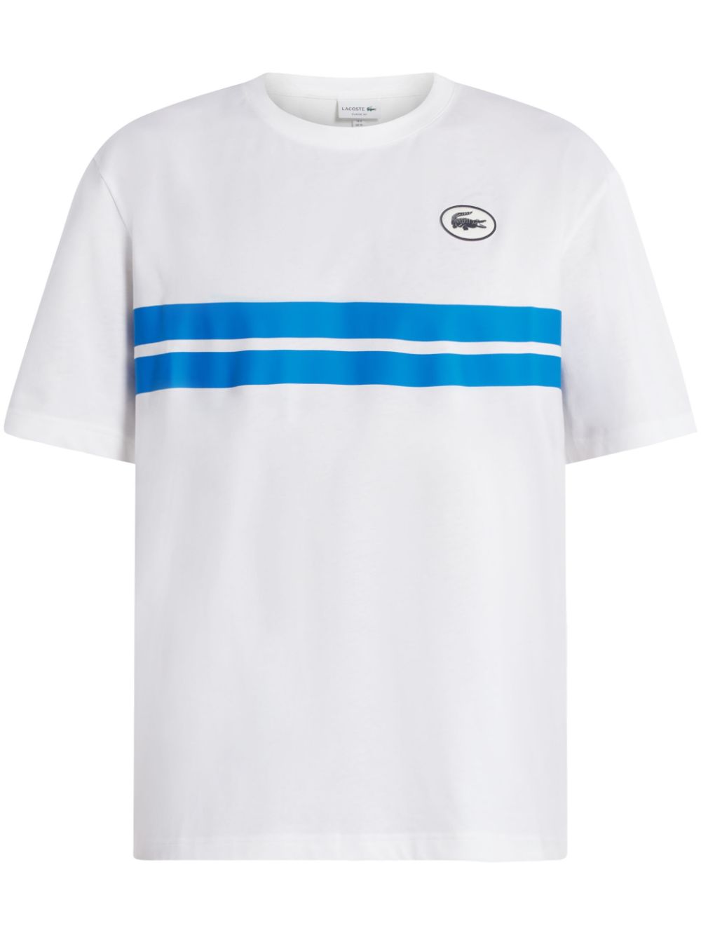 Lacoste logo-appliqué Organic Cotton T-shirt White Maison-Kitsune Men T-Shirts