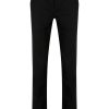 Lacoste slim-cut Twill Trousers Black Men Regular-Fit & Straight Leg Pants Maison-Kitsune