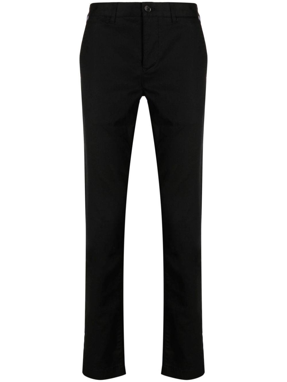 Lacoste slim-cut Twill Trousers Black Men Regular-Fit & Straight Leg Pants Maison-Kitsune