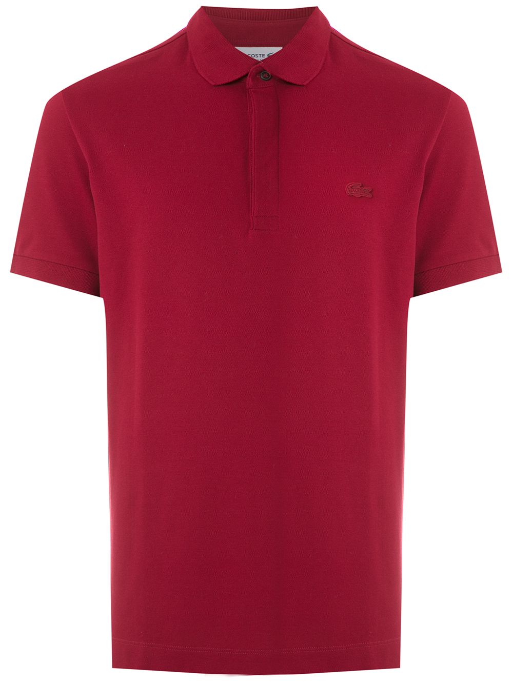 Maison-Kitsune Lacoste LACOSTE PH552221 476 Bordo Natural (Veg)->Cotton Red Men Polo Shirts