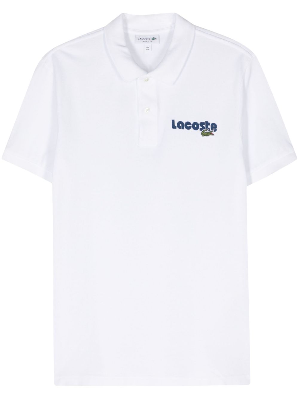 Men Polo Shirts Maison-Kitsune Lacoste logo-print Piqué Polo Shirt White
